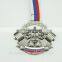 promotion award medal with good quality, various shape medal with ribbon,heart medal, round rectangle medal printing ribbon