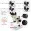 Industrial Stereo Video Microscope Zoom trinocular Industrial Microscope+14MP Camera +144pcs Led Microscope