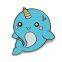 Dolphin Glitter Hard Enamel Pin