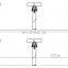 15m manual telescopic stadium poles with lights for football field