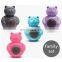 durable and funny silica gel pet chew bear shape biscuit toy for middle and huge size dog teeth cleaning