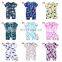 bamboo full print kids tale brand baby summer overalls 100%cotton rompers