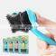HQP-MR15 HongQiang Hot Sale Plastic Cat Puppy Grooming Hair Remover Comb Dog Pet Slicker Brush With Anti Slip Handle