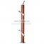 New Design Sus 304 Glass Balcony Balustrade Baluster Stair Railing Designs Factory China
