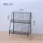 Large Capacity Metal Wire Basket/Double Iron Shelf for Bathroom Storage