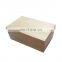 Hot-selling nature color rectangle solid wooden boxes with lids 6.3 x 3.9 x 2.8 inches