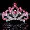 Fashion crystal Rhinestone baby kids princess Birthday party girl women hair comb gift tiara crown FZ-034 7*4.5