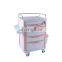 High Quality ABS medical  IV cart infusion trolley with draws  for Hospital clinic