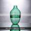 Modern Nordic Regular Shape Green Colored Crystal Glass Vase For Home Decoration