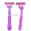 2021 Hot sale wholesale disposable manual razor rubber handle can be customized for convenient travel razor