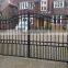 Wrought iron front double security iron sliding door gate designs