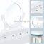 Bedroom Dressing Table Makeup Vanity Desk with 360 degree Rotating Oval Mirror and Cushioned Stool