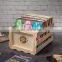 Custom Rustic Solid Wood Record Storage Crate Wooden Album Crate