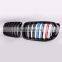 Three color M style bumper grill for BMW X series F25 F26 doul slat line kindly grill for BMW X3 X4 2014-2017