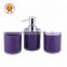 Free Sample Cheap Bathroom Accessories Prices Plastic Blue Toothbrush Holder Yellow Soap Bottle For Hotel Manual Pump Dispenser