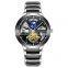 TEVISE t845b Man Newest Hollow Design Automatic Mechanical Watches Sun Moon Phase Business Stainless Steel  Wristwatch