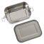 Wholesale Stainless Steel Rectangle Food Storage Containers Leak proof Lunch Box with Lid