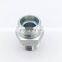 JIC 1/4 3/8 G1 Unf Thread Hydraulic Pipe Adapter straight threaded male Stainless Steel valve adapter