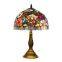 Tiffany European Style Retro Stained Glass Bedroom Bedside Counter Lamp American Table Lamp