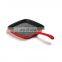 Customized cast iron enamel steak skillet grill pan