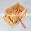 Hot Sale Bamboo Foldable Manual Bread Slicer With Crumb Catcher Tray