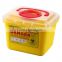 Greetmed New products dispensing 5.1L 2.5L yellow medical syringe needle sharp container