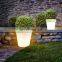 Hotel Shopping Mall Creative Garden Resin Light Large Illuminated Lit Planter LED Flower Pots