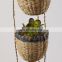 Best Seller Three-Tier Multicoloured & Natural Seagrass Hanging Planter Pots Straw Planter Storage Basket Plant Holder Wholesale