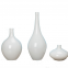 Luxury White Colored Ceramic Glass Vase Nordic Style Single Flower Planter For Wedding Table Decoration