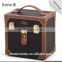 Hot Sale PVC portable beauty bag with mirror & tray, PVC cosmetic makeup display case
