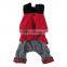 Wholesale Fashional Europe America Style Woolen Cloth Four Legs Style Dog Jumpsuits