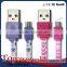 Colorful Flat Noodle Usb Cable 1M Charger For Sony Z3 For Samsung S7