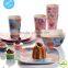 Eco-friendly Bamboo Fiber Tableware Blue Color