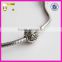 925 sterling silver Clasp stopper Beads Flower Charm beads for Snake Chain Bracelet
