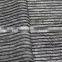 Black color stripes grey melange fabric micro nylon poly lycra jersey fabric