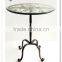 KZ8-06047 Classical wrought iron metal modern coffee table