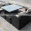 Space-saving Garden Rattan cube set table outdoor dining set                        
                                                Quality Choice