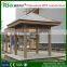 Pavilion roofting wood plastic composite material gazebo 3*3m/garden pavilion gazebo