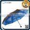 UV Coating Double Layer Inside Full Printed 3 Fold Umbrella