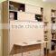 modern fashion folding murphy wall bed with bookshelf and office table