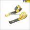 Yellow Special Disposable Custom Logo Gift Printing Paper Measuring Tape Tool Tape