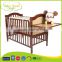 WBC-03B hot selling solid wood unfinished wooden baby crib, adult baby crib                        
                                                                Most Popular