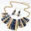 Latest Wholesale Fashion Metal Jewelry Luxurious Necklace And Earrings Set for Ladies