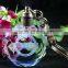 Octangle Crystal Key Ring With LED Light
