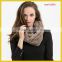 2015 Hot Sale Winter black Faux Fur Infinity Scarf Snood Neck Warmer For Women Ladies Gifts