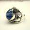 Tanzanite Cabochon 925 Sterling Silver Ring, Top Quality Tanzanite Gemstone Jewellery, Designer Oxidized Silver Handmade Jewelry