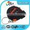 1M/6mm printing logo ABS case mini measure tape for key chain with one stop