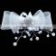 Factory Price High Quality White Lace Bowknot Pearl Bead Weeding Hair Pin Bridal Hair Accessories