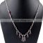 Perfect Collection Garnet 925 Sterling Silver Necklace, Indian Fashion Silver Jewelry, Antique Silver Jewelry