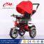 Cheap price adjustable pedals baby trike / 4-in-1 trike with Rubber Tyre/ children ride on car baby carrier tricycle